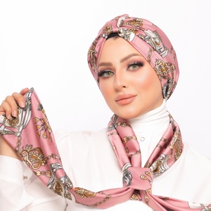 Turban Multi-way Armani satin material -Smile Turbans - 1513