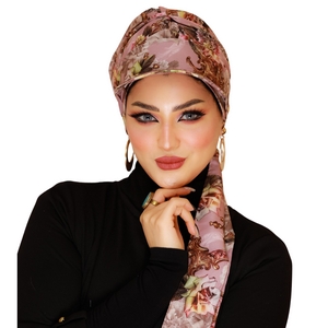 Cap Two-piece cap Soft  material -Smile Turbans - 644