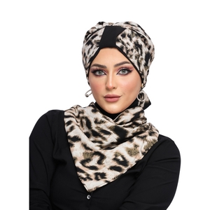 Turban & Scarf Multi-way  cotton material -Smile Turbans - 1151