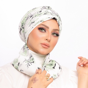 Turban & Scarf Scotch crepe material -Smile Turbans - 1507