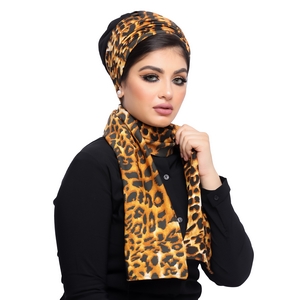 Turban & Scarf Scotch crepe material -Smile Turbans - 1245