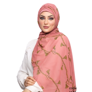 hijab Hijab with Bandana, without pins, ready to wear only chiffon -Smile Turbans - 1141