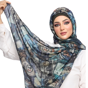 hijab Hijab with Bandana, without pins, ready to wear only chiffon -Smile Turbans - 1109