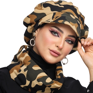 Beret & Scarf Beret Cap Bunglin -Smile Turbans - 1161