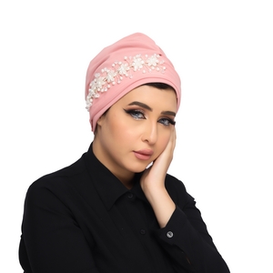 turban Scotch With accessories Tulle Material -Smile Turbans - 1294