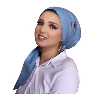 Turban Multi way tie material jeans -Smile Turbans - 482