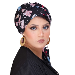 Turban Multi way tie Soft  material -Smile Turbans - 739