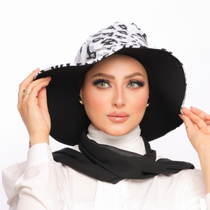 Bucket Hat & Scarf Bucket Hat crepe material -Smile Turbans - 1527