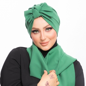 turban One piece bow crepe -Smile Turbans - 1490