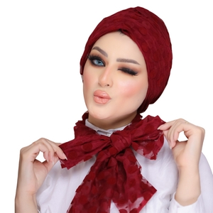 turban & scarf Scotch Tulle Material -Smile Turbans - 1312