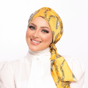 Turban Multi way tie Armani satin material -Smile Turbans - 1536