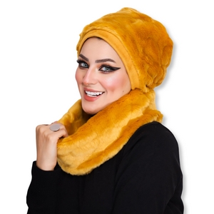 Ice cap&Scarf ice cap Fur -Smile Turbans - 929