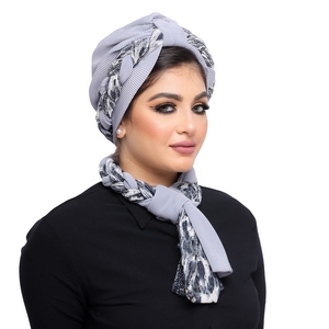 turban & scarf plexus Bliss satin material -Smile Turbans - 1247