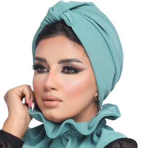 turban  &scarf Artichoke one piece crepe -Smile Turbans - 1217