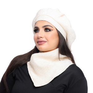 beret & scarf Beret Bliss satin material -Smile Turbans - 1802