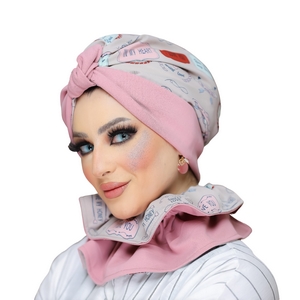 Turban & Scarf One piece knot Soft material -Smile Turbans - 987