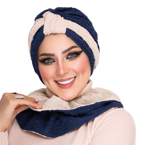 Turban&Scarf One piece knot knitwear -Smile Turbans - 954