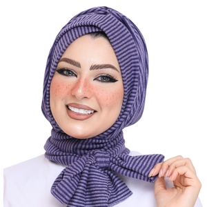 hijab Hijab with Bandana, without pins, ready to wear only chiffon -Smile Turbans - 1007