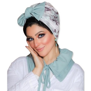 Turban & Scarf Tied bow Soft  material -Smile Turbans - 277