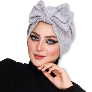 Turban 2 pieces, bow brooch -Smile Turbans - 939