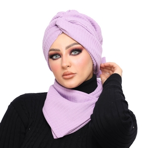 Turban&Scarf Crocs one piece Rib -Smile Turbans - 1392