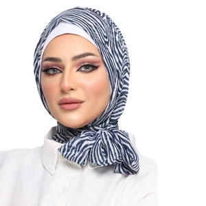 hijab Hijab with Bandana, without pins, ready to wear only chiffon -Smile Turbans - 1117