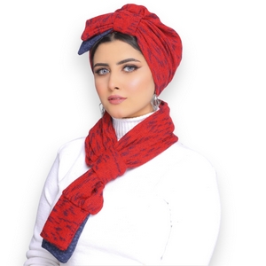 Turban&Scarf Half a bow, one piece knitwear -Smile Turbans - 1632