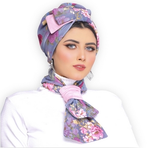 Turban&Scarf Half a bow, one piece suede -Smile Turbans - 1685