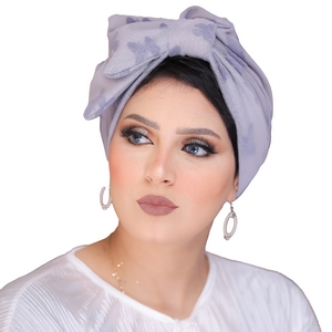 turban Half a bow Tulle Material -Smile Turbans - 780