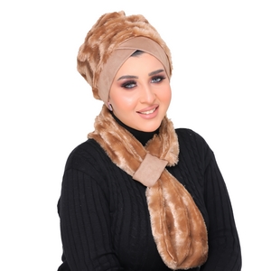 Turban&Scarf Darby one piece Fur -Smile Turbans - 1464