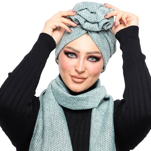 Turban&Scarf flower knitwear -Smile Turbans - 1347