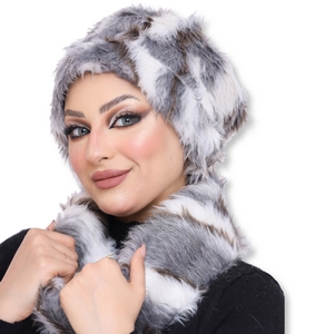 Ice cap&Scarf ice cap Fur -Smile Turbans - 997