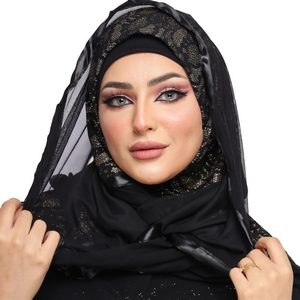 hijab Hijab with Bandana, without pins, ready to wear only chiffon -Smile Turbans - 1126