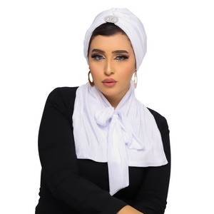 turban & scarf Darby one piece Bliss satin material -Smile Turbans - 1315