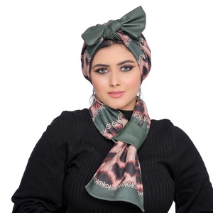 Turban&Scarf Bow suede -Smile Turbans - 1765