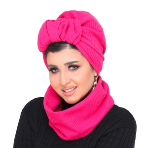 Turban&Scarf Crown one piece Rib -Smile Turbans - 1423