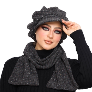 Beret&Scarf Beret Dotted brooch -Smile Turbans - 1370