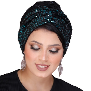 turban Drape one piece caviar -Smile Turbans - 756