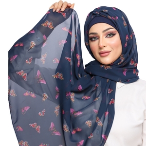 hijab Hijab with Bandana, without pins, ready to wear only chiffon -Smile Turbans - 1112