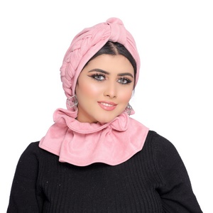 Turban&Scarf Plait it on one side suede -Smile Turbans - 1735