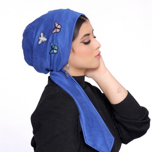 Turban Multiple ways to attach it to the mattress suede -Smile Turbans - 1736