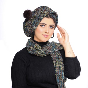 Ice cap&Scarf ice cap knitwear -Smile Turbans - 1662