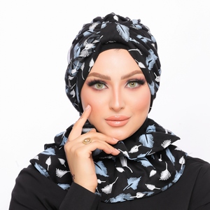 turban & scarf plexus Tulle Material -Smile Turbans - 1554