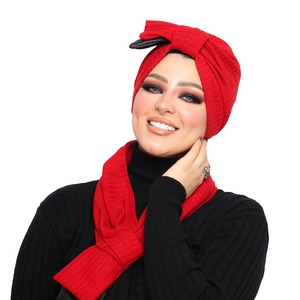 Turban&Scarf Half a bow Rib -Smile Turbans - 1360